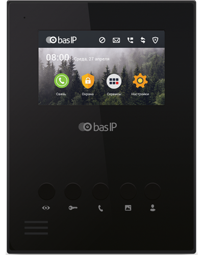 AU-04LA (AU-04L) BLACK. Монитор IP-домофона. BAS-IP в Керчи