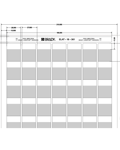 ELAT-18-361-2.5 (уп. 2500 шт.): Этикетка в Керчи