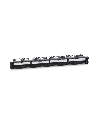 PL-24-KJ-RJ45-Cat.6-180T (11831c): Патч-панель 19" (1U), 24 порта RJ-45, категория 6, с задним кабельным организатором в Керчи