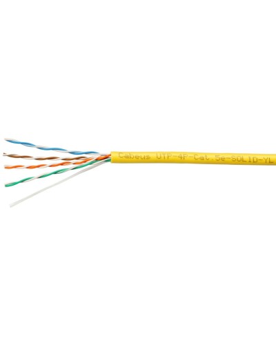 UTP-4P-Cat.5e-SOLID-YL (7251c). Кабель «витая пара» (LAN) для структурированных систем связи. CABEUS в Керчи