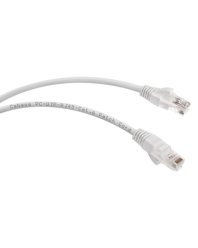 PC-UTP-RJ45-Cat.6-0.5m-WH (8669c), белый. Патч-корд медный. CABEUS в Керчи