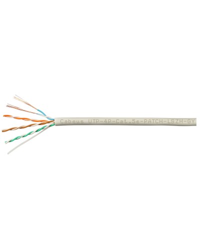 UTP-4P-Cat.5e-SOLID-GY-LIGHT-100 (9995c-5). Кабель «витая пара» (LAN) для структурированных систем связи. CABEUS в Керчи