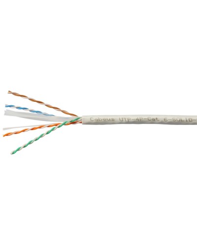 UTP-4P-Cat.6-SOLID-LSZH-WH (11871c-5). Кабель «витая пара» (LAN) для структурированных систем связи. CABEUS в Керчи