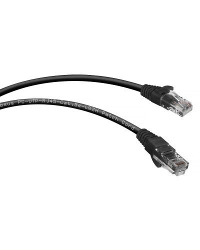 PC-UTP-RJ45-Cat.5e-0.3m-BK-LSZH (9535c), чёрный. Патч-корд медный. CABEUS в Керчи