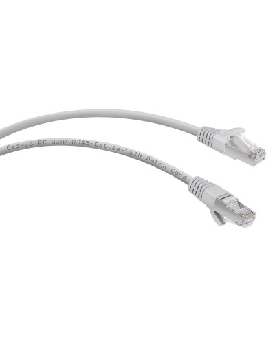 PC-SSTP-RJ45-Cat.6a-10m-LSZH (7906c), серый. Патч-корд медный. CABEUS в Керчи