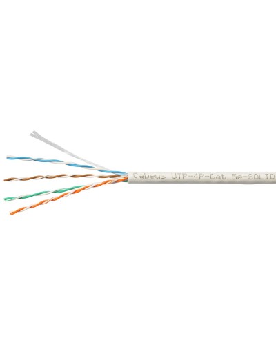 UTP-4P-Cat.5e-SOLID-LSLTx-GY-100 (10945c-5). Кабель «витая пара» (LAN) для структурированных систем связи. CABEUS в Керчи