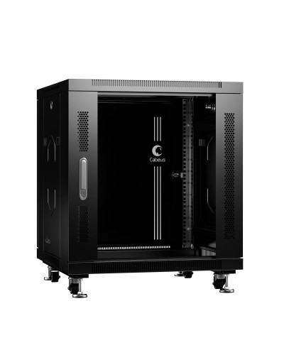 SH-05C-12U60/80-BK (8570c). Шкаф телекоммуникационный 19 напольный 12U. CABEUS в Керчи