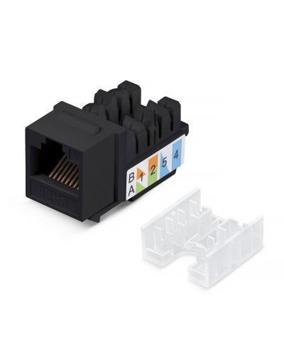 KJ-RJ45-Cat.6-90-SW-BK (10102c). Вставка Keystone Jack RJ-48. CABEUS в Керчи