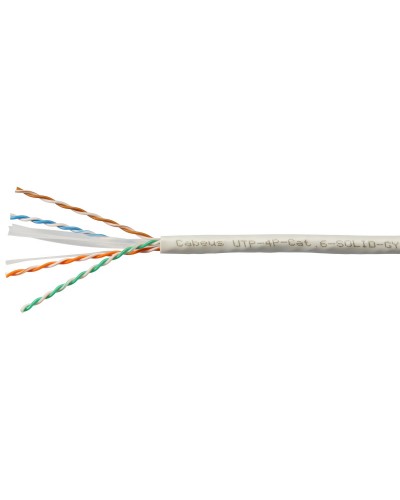 UTP-4P-Cat.6-SOLID-LSLTx-GY (11143c). Кабель «витая пара» (LAN) для структурированных систем связи. CABEUS в Керчи