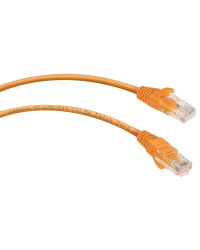 PC-UTP-RJ45-Cat.5e-0.5m-OR-LSZH (9520c), оранжевый. Патч-корд медный. CABEUS в Керчи