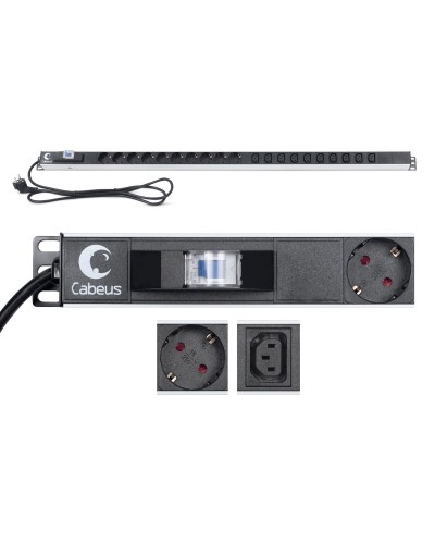 PDU-16-10S-10C13-B (9552c). Блок розеток. CABEUS в Керчи