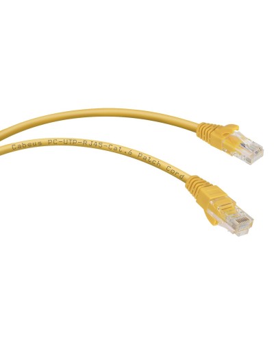 PC-UTP-RJ45-Cat.6-0.3m-YL (8703c), желтый. Патч-корд медный. CABEUS в Керчи