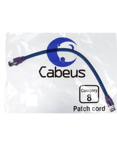 PC-SSTP-RJ45-Cat.8-2m-LSZH (9703c), серый. Патч-корд медный. CABEUS в Керчи
