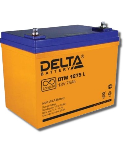 Delta DTM 1275 L. Аккумулятор герметичный свинцово-кислотный. Delta в Керчи