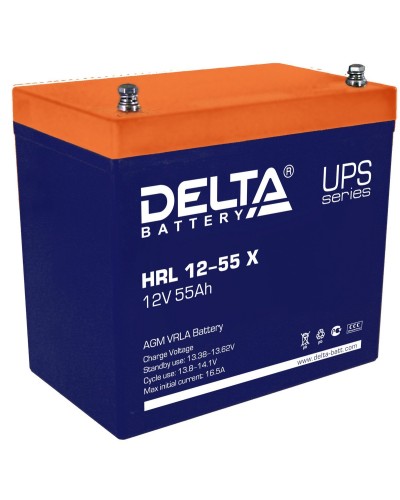 Delta HRL 12-55 X. Аккумулятор герметичный свинцово-кислотный. Delta в Керчи