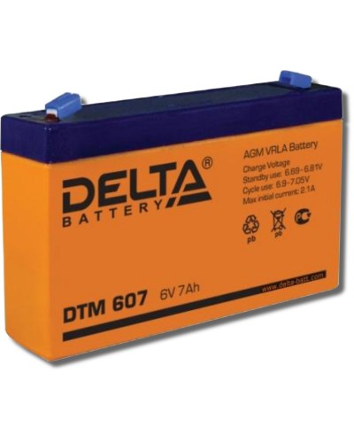 Delta DTM 607. Аккумулятор герметичный свинцово-кислотный. Delta в Керчи