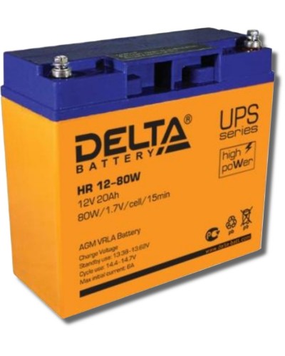 Delta HR 12-80 W. Аккумулятор герметичный свинцово-кислотный. Delta в Керчи