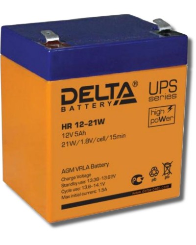 Delta HR 12-21 W. Аккумулятор герметичный свинцово-кислотный. Delta в Керчи