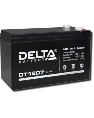 Delta DT 1207. Аккумулятор герметичный свинцово-кислотный. Delta в Керчи