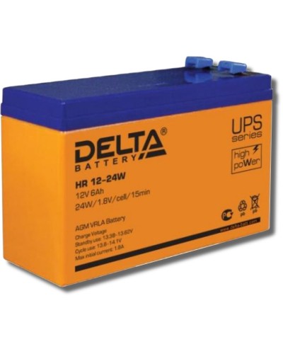 Delta HR 12-24 W. Аккумулятор герметичный свинцово-кислотный. Delta в Керчи