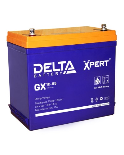 Delta GX 12-55. Аккумулятор герметичный свинцово-кислотный. Delta в Керчи