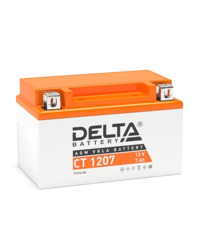 Delta CT 1207. Аккумулятор герметичный свинцово-кислотный стартерный. Delta в Керчи