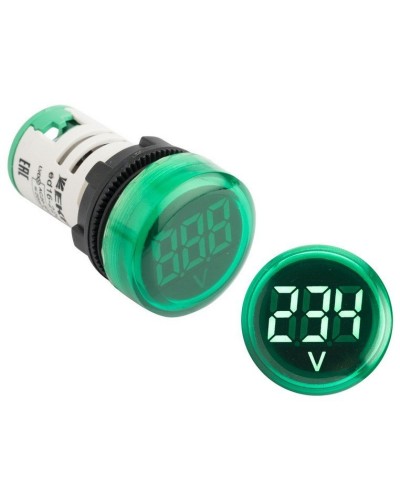 ED16-22VD (ed16-22vd-g). Индикатор значения напряжения зеленый. EKF в Керчи