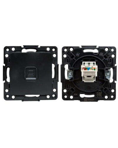 Стокгольм Механизм Розетки RJ-45 1-местной (EZK01-035-10). Механизм Розетки RJ-45 1-местной. EKF в Керчи