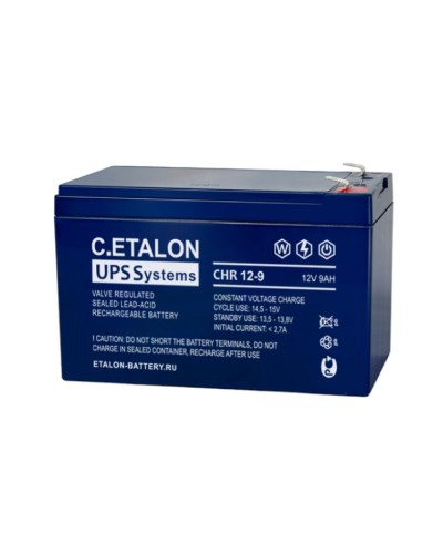 C.ETALON CHR 12-9. Аккумулятор герметичный свинцово-кислотный. ETALON в Керчи