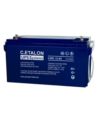 C.ETALON CHRL 12-65. Аккумулятор герметичный свинцово-кислотный. ETALON в Керчи