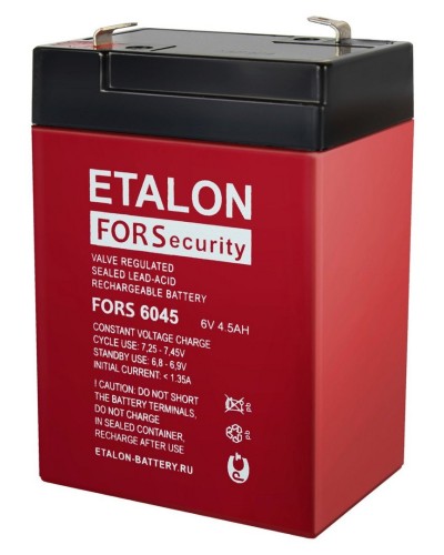 ETALON FORS 6045. Аккумулятор герметичный свинцово-кислотный. ETALON в Керчи