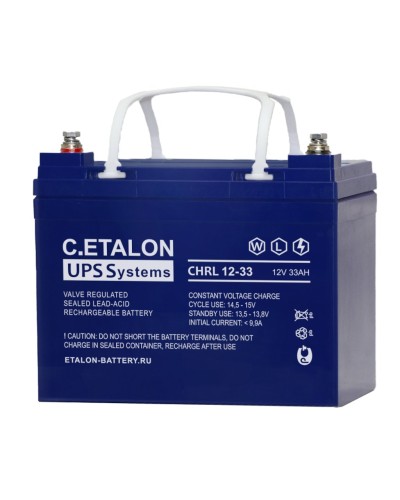 C.ETALON CHRL 12-33. Аккумулятор герметичный свинцово-кислотный. ETALON в Керчи