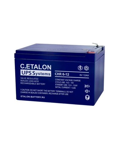 C.ETALON CHR 6-12. Аккумулятор герметичный свинцово-кислотный. ETALON в Керчи