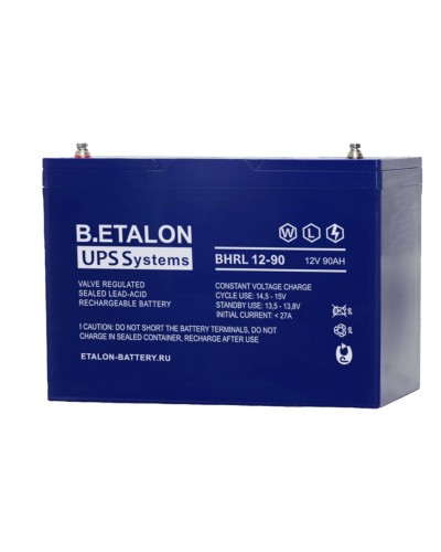 B.ETALON BHRL 12-90. Аккумулятор герметичный свинцово-кислотный. ETALON в Керчи