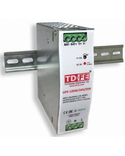 UPS 120W/24V/DIN. Блок бесперебойного питания. FARADAY в Керчи