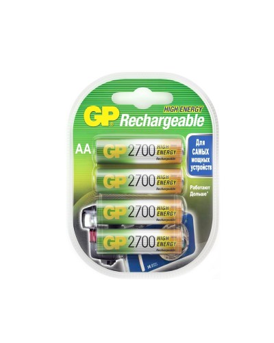 GP 270AAHC AA (GP 270AAHC-2DECRC4), упак. 4 шт.. Перезаряжаемые аккумуляторы. GP Batteries в Керчи