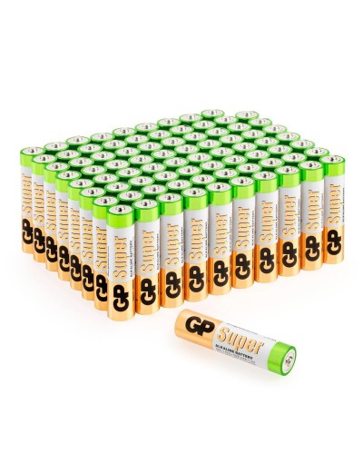 GP Super Alkaline 24A AAA (GP 24A-2CRVS80), упак. 80 шт.. Алкалиновые батарейки. GP Batteries в Керчи