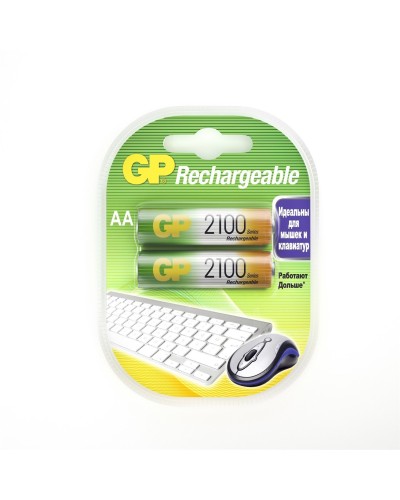 GP 210AAHC AA (GP 210AAHC-2DECRC2), упак. 2 шт.. Перезаряжаемые аккумуляторы. GP Batteries в Керчи