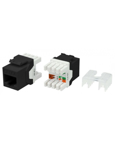 KJ8-8P8C-C6A-180-BK. Вставка Keystone Jack RJ-45. Hyperline в Керчи