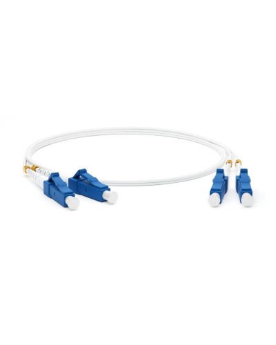 FC-D2-9A1-LC/UR-LC/UR-H-1M-LSZH-WH. Патч-корд волоконно-оптический LC-LC. Hyperline в Керчи