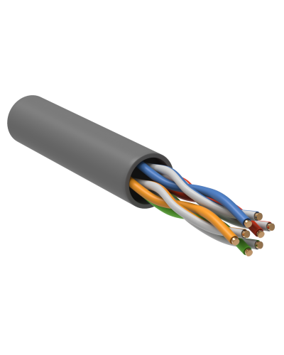 GENERICA U/UTP кат. 5E 100МГц 4 пары PVC INDOOR серый (BC1-C5E04-111-100-G). Кабель «витая пара» (LAN) для структурированных систем связи. IEK в Керчи