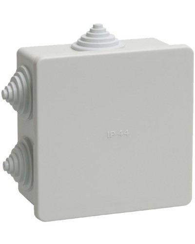 Коробка распаячная КМ41235 85х85х40 открытой проводки IP44 6 гермовводов серая (UKO11-085-085-040-K41-44). Коробка распаячная безгалогенная (HF). IEK в Керчи