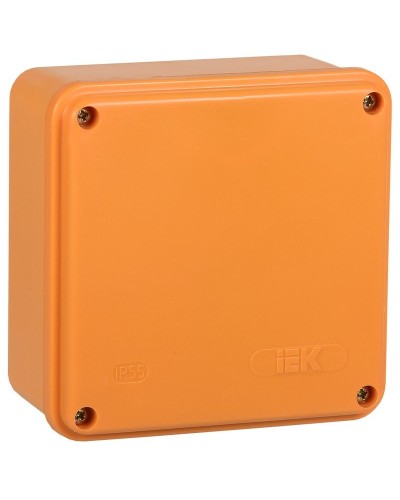 Коробка распаячная огнестойкая ПС 100х100х50 6P 4мм² IP44 гладкие стенки (UKF20-100-100-050-6-4-09). Коробка распаячная огнестойкая безгалогенная (HF). IEK в Керчи