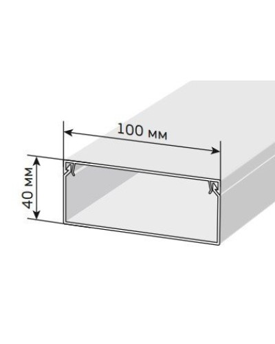 Короб 100х40 ЭЛЕКОР (CKK10-100-040-1-K01). Кабель-канал с двойным замком. IEK в Керчи
