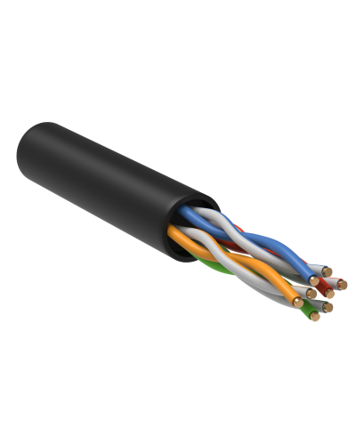 GENERICA U/UTP кат.5E 24AWG 4 пары LDPE черный (BC3-C5E04-139-305-R-G). Кабель «витая пара» (LAN) для структурированных систем связи. IEK в Керчи