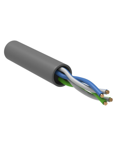GENERICA U/UTP кат. 5E 100МГц 2 пары PVC INDOOR серый (BC1-C5E02-111-305-G). Кабель «витая пара» (LAN) для структурированных систем связи. IEK в Керчи