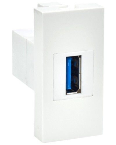 Розетка USB A 3.0 PRIMER РКЮ-10-00-П белый IEK (PR-KK40D-RU-0-1-A3-K01). Розетка USB. IEK в Керчи