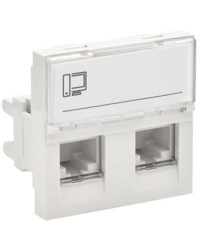 Розетка RJ45 кат.6 PRIMER РКИ-22-00-П-6 белый IEK (PR-KK40D-RI-0-2-2C06U-K01). Розетка RJ-45. IEK в Керчи