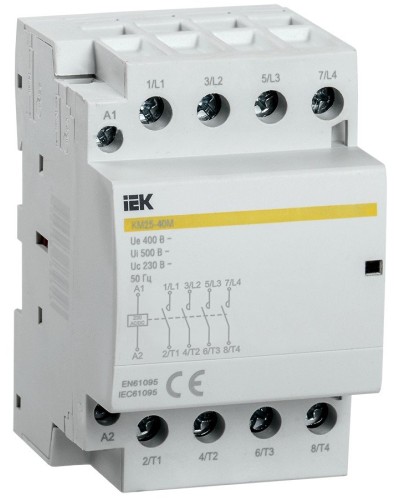 Контактор модульный КМ25-40М AC/DC (MKK21-25-40). Контактор модульный. IEK в Керчи