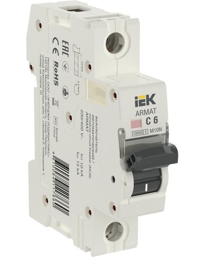M10N 1P C 6А 10кА ARMAT (AR-M10N-1-C006). Автоматический выключатель. IEK в Керчи